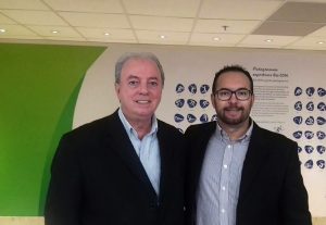 Nilo Sérgio, Secretário de Estado de Turismo, e Rafael Canto, Diretor de Projetos e Eventos da Secretaria de Turismo de Teresópolis no Rio Média Center
