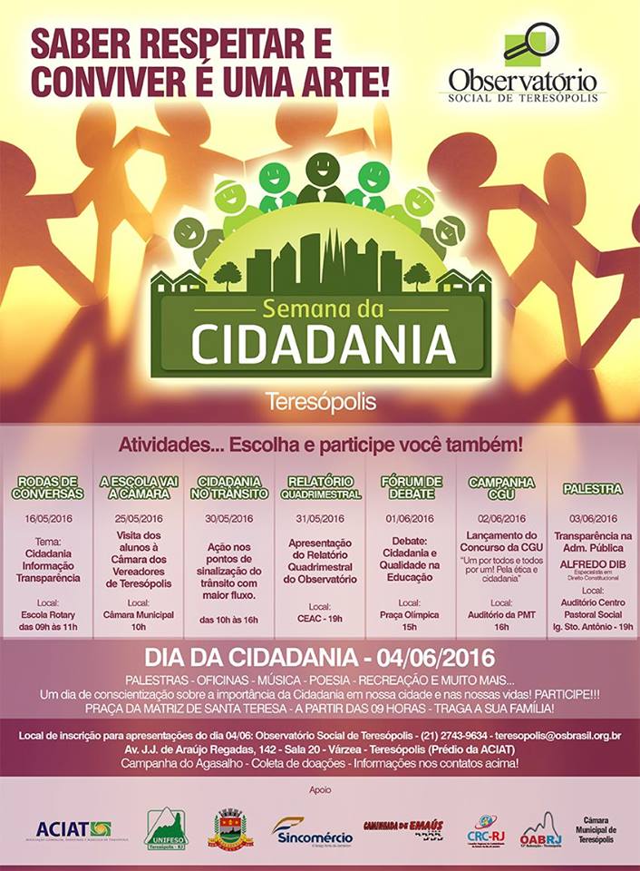 programação Semana Cidadania