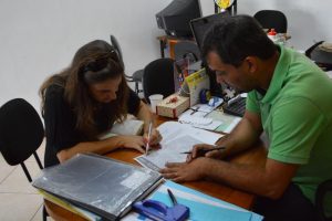 Secretário de Esportes, Luiz Otávio, recebe Ellen Tardeli, organizadora do Teresópolis By Day, para tratar a realização da segunda etapa do Circuito Desafio Corrida de Rua.