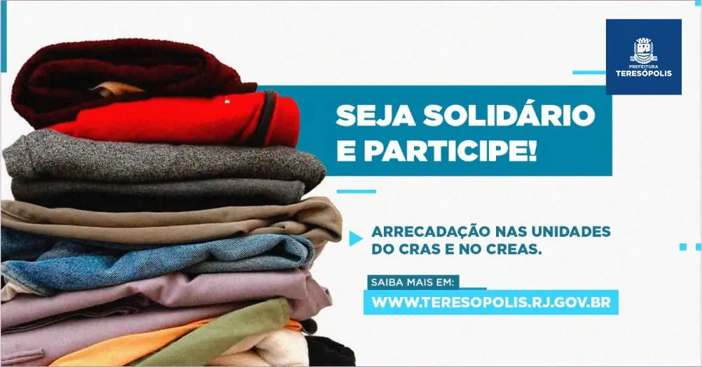 No momento, você está visualizando Secretaria de Desenvolvimento Social lança campanha de arrecadação de agasalhos e cobertores