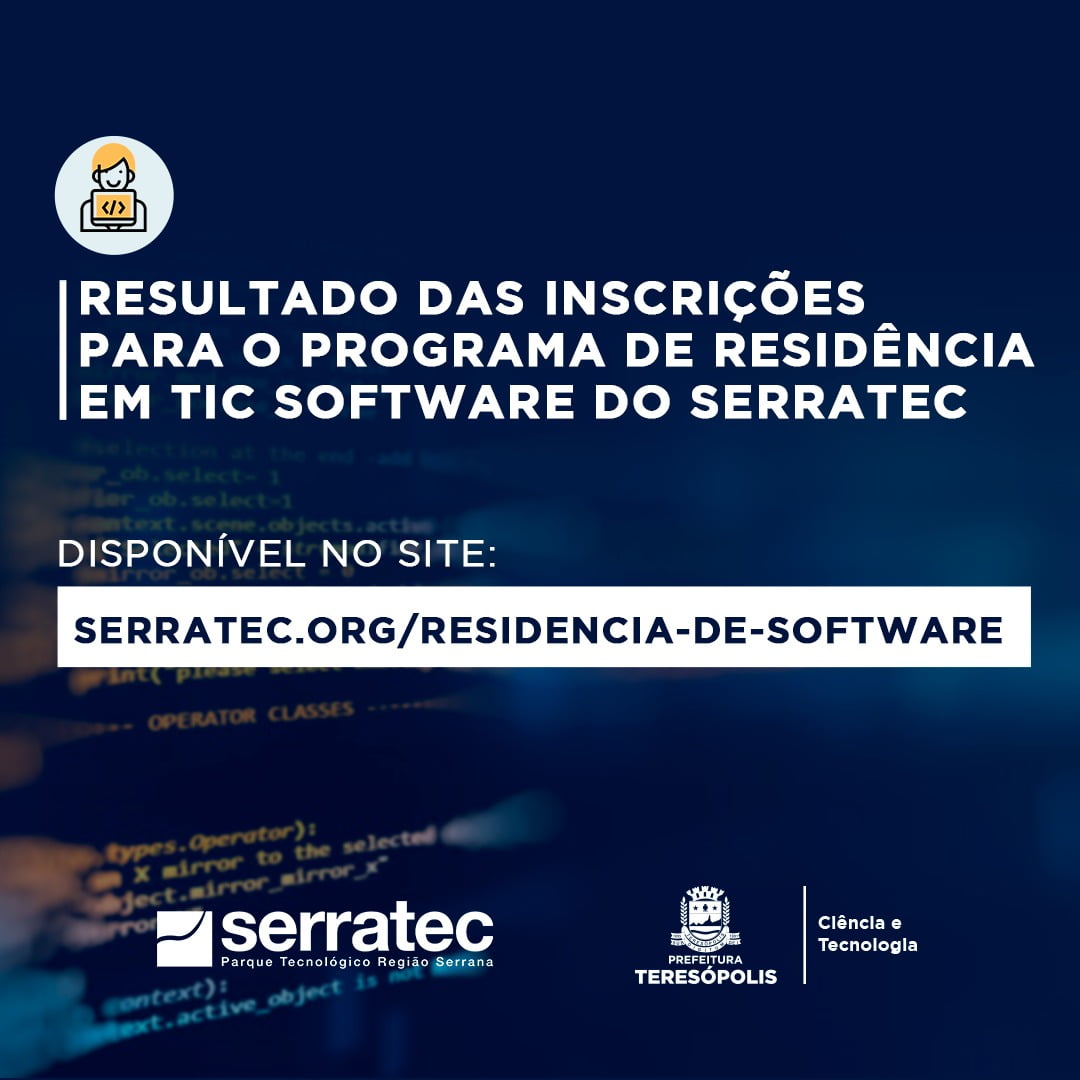 Você está visualizando atualmente Residência em Tecnologia da Informação do Serratec recebeu 1.628 inscrições