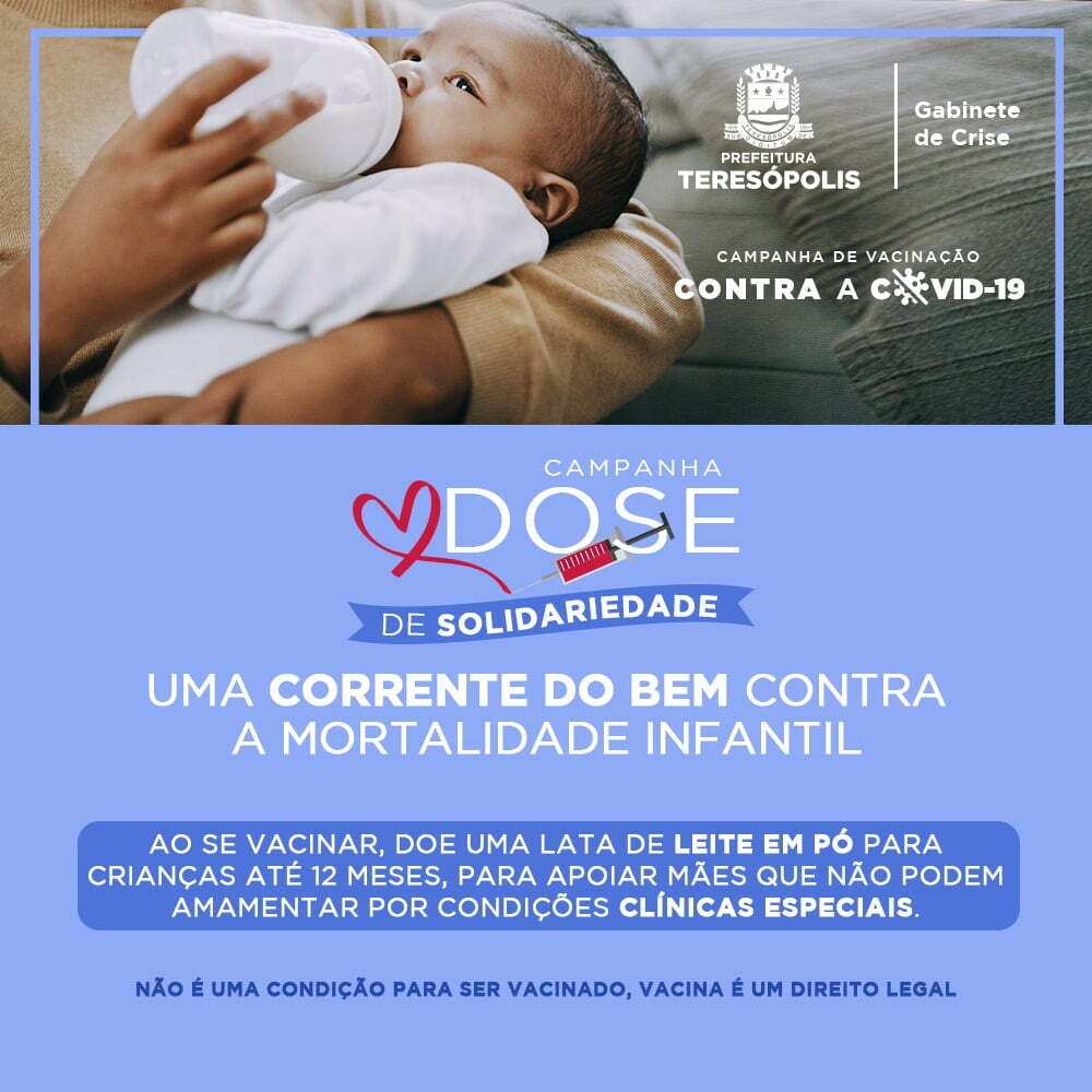 No momento, você está visualizando Campanha “Dose de solidariedade” continua nos pontos de vacinação contra a Covid-19