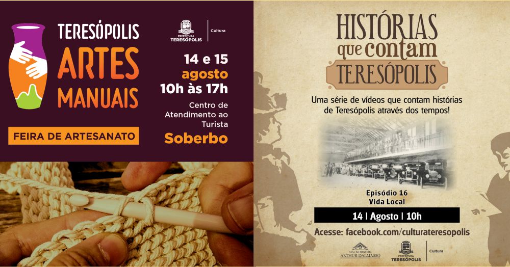 No momento, você está visualizando Feira de Artesanato e Novo episódio da série ‘Histórias que contam Teresópolis’
