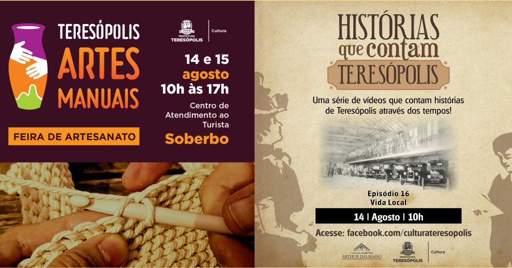 Leia mais sobre o artigo Feira de Artesanato e Novo episódio da série ‘Histórias que contam Teresópolis’