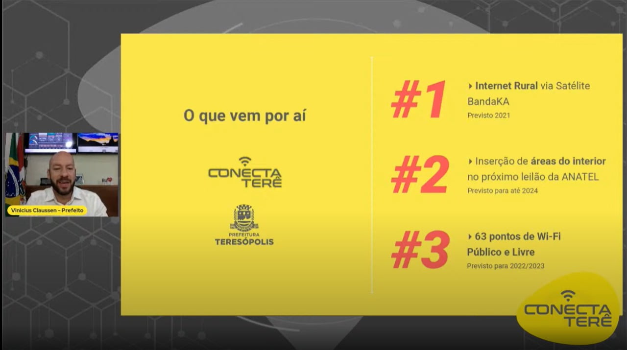 Você está visualizando atualmente Conecta Terê: Prefeitura realiza encontro virtual para debater ampliação da telefonia móvel e 5G em Teresópolis