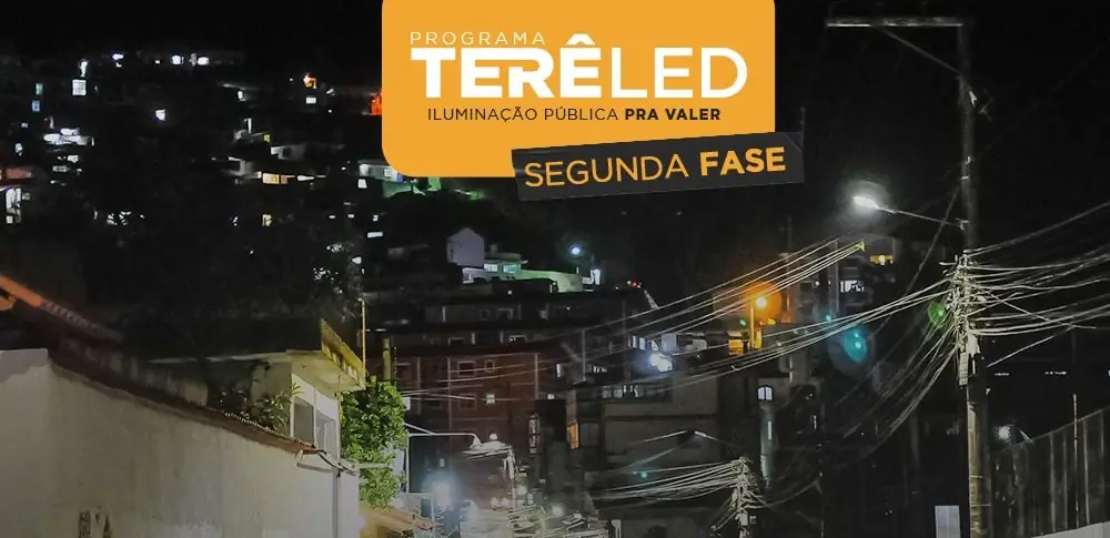 No momento, você está visualizando TerêLed: Prefeitura instala mais 70  luminárias de Led na cidade e interior