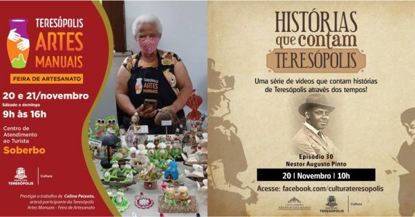 Leia mais sobre o artigo Histórias que contam Teresópolis e Feira de Artes Manuais neste fim de semana