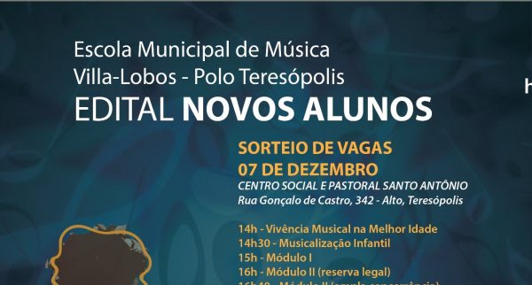 Read more about the article Liberada a lista dos inscritos para a Escola de Música Villa-Lobos