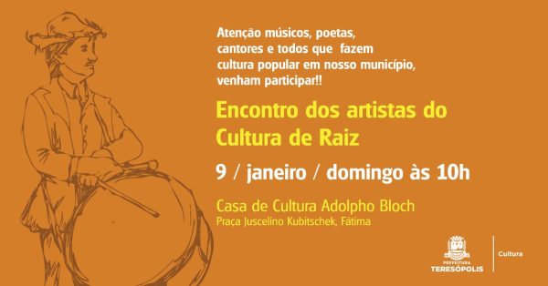 Leia mais sobre o artigo Reunião dos artistas do Cultura de Raiz e Encontro de Folia de Reis abrem no domingo, 09/01, as atividades da Secretaria de Cultura