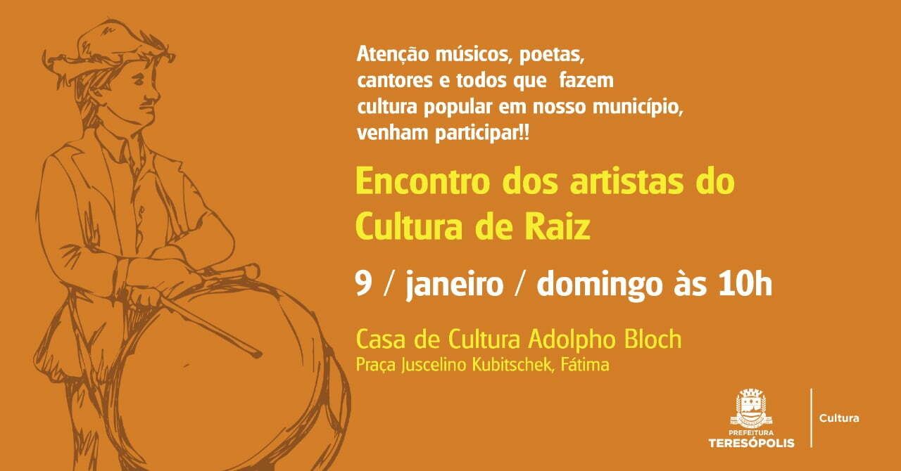 Você está visualizando atualmente Reunião dos artistas do Cultura de Raiz e Encontro de Folia de Reis abrem no domingo, 09/01, as atividades da Secretaria de Cultura