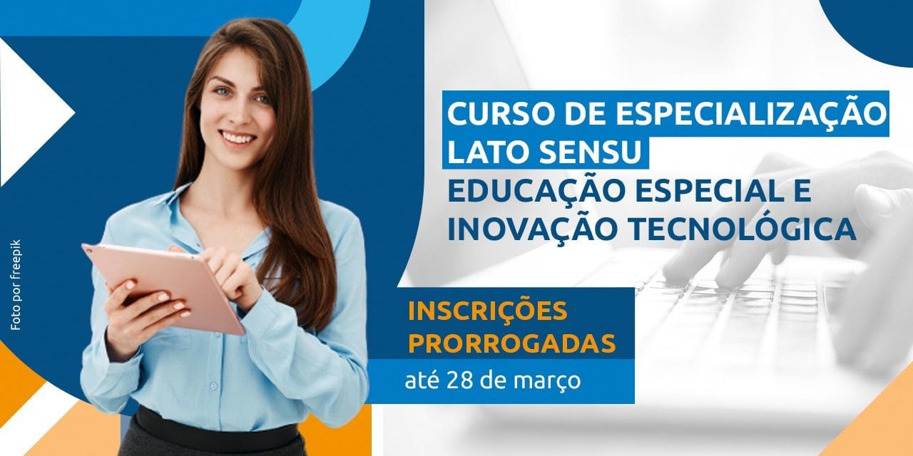 Você está visualizando atualmente Prorrogadas até 28/03 as inscrições para a pós-graduação gratuita em Educação Especial e Inovação Tecnológica no Polo Cederj