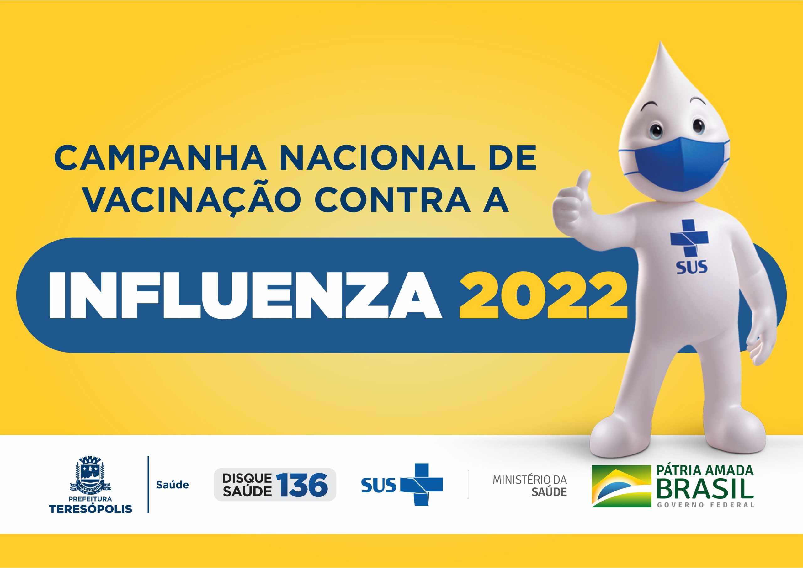 Você está visualizando atualmente Teresópolis inicia segunda fase da imunização contra a Influenza, nesta segunda-feira (2)