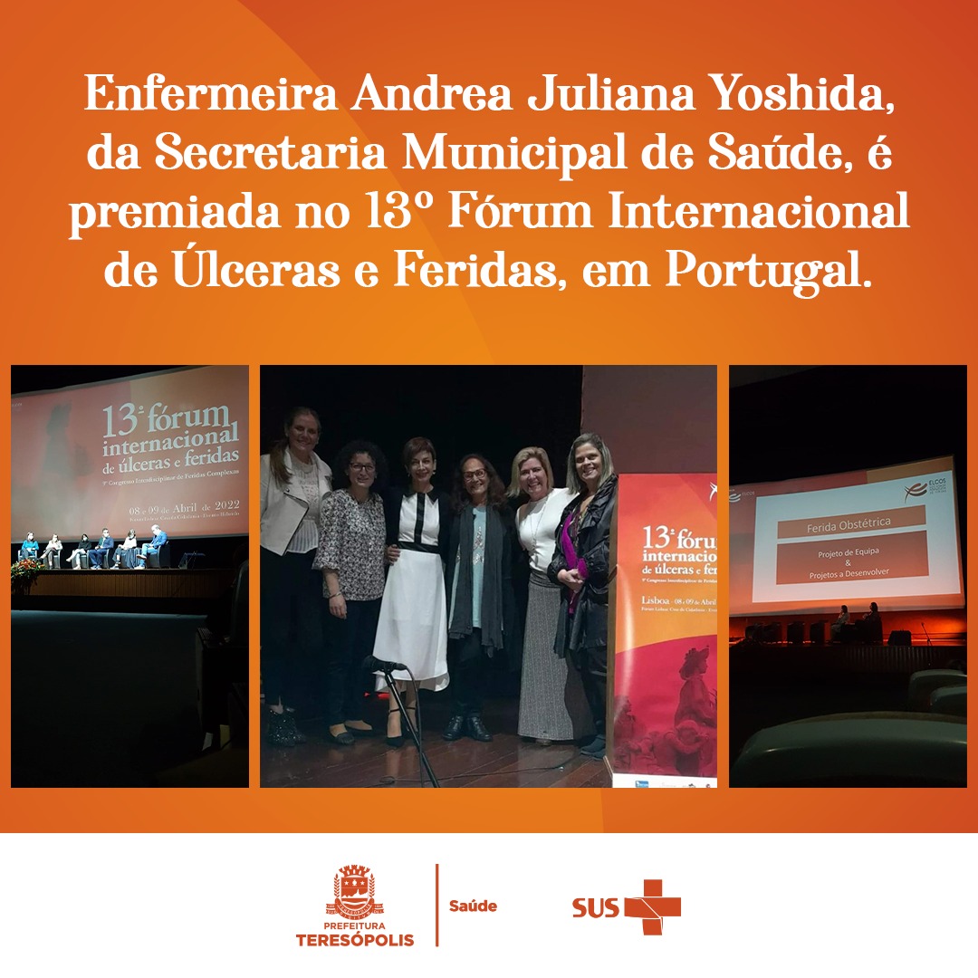 Read more about the article Enfermeira da Secretaria de Saúde recebe prêmio internacional, em Lisboa