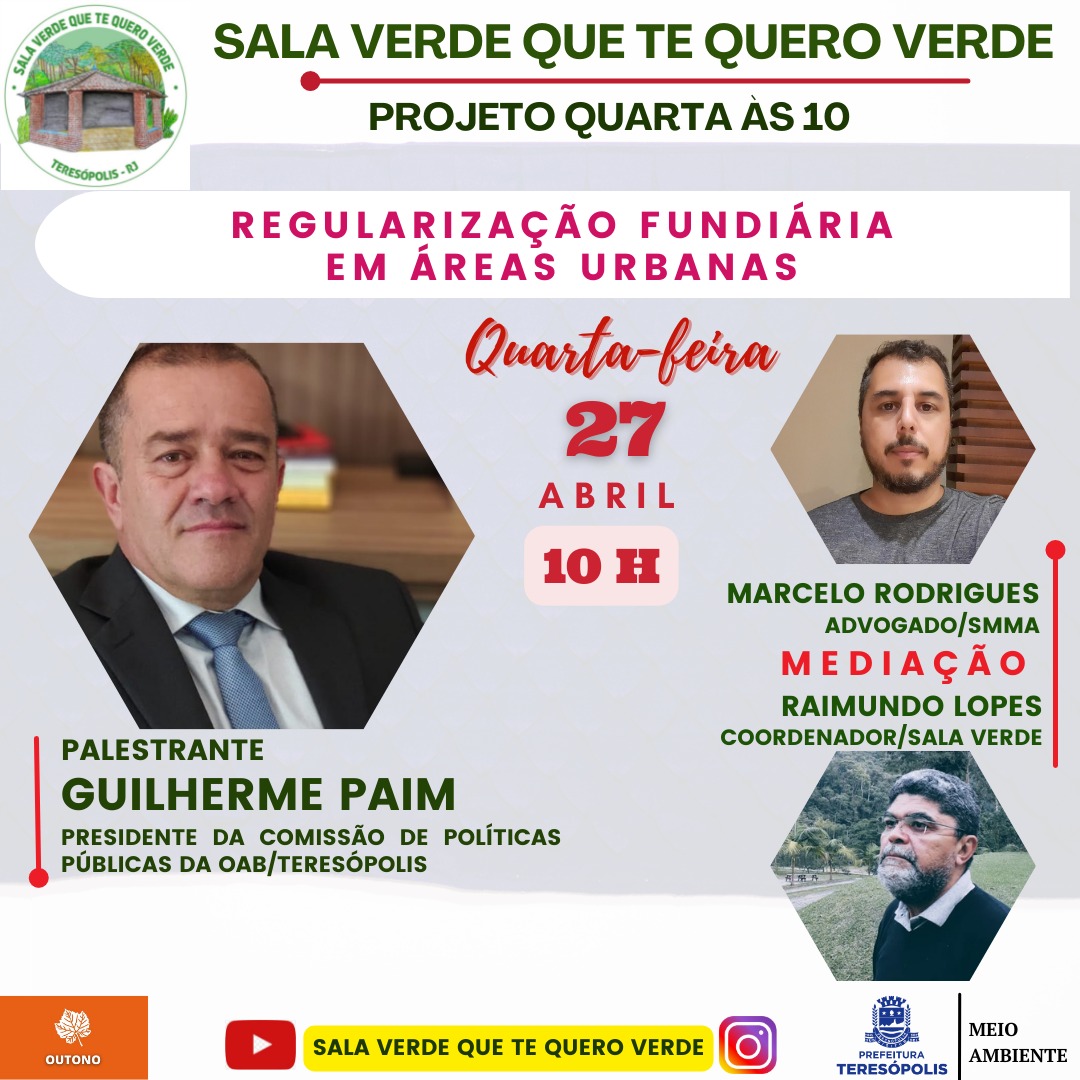 No momento, você está visualizando Projeto ‘Quarta às 10’ debate regularização fundiária em áreas urbanas
