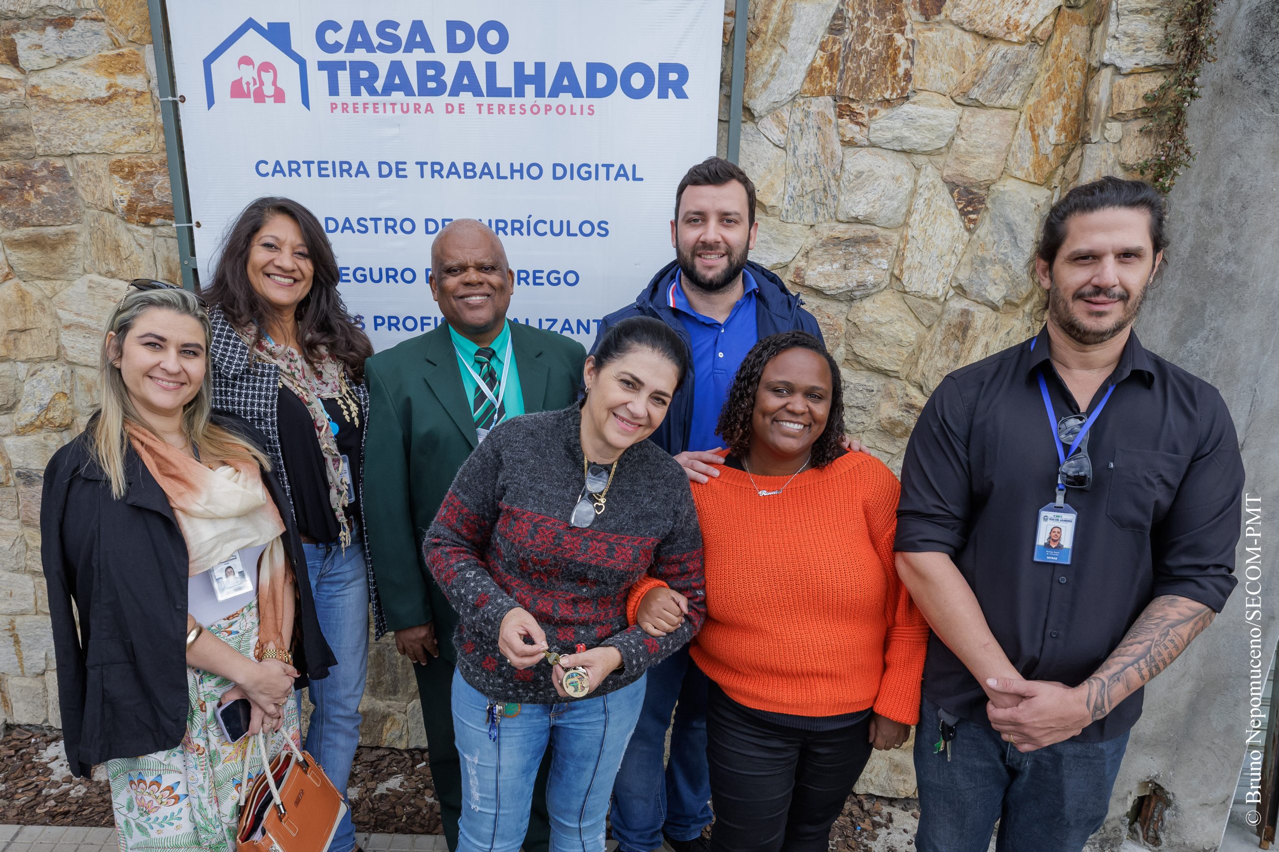 Leia mais sobre o artigo Casa do Trabalhador de Teresópolis recebe visita de representante do Governo do Estado e de equipe de Magé