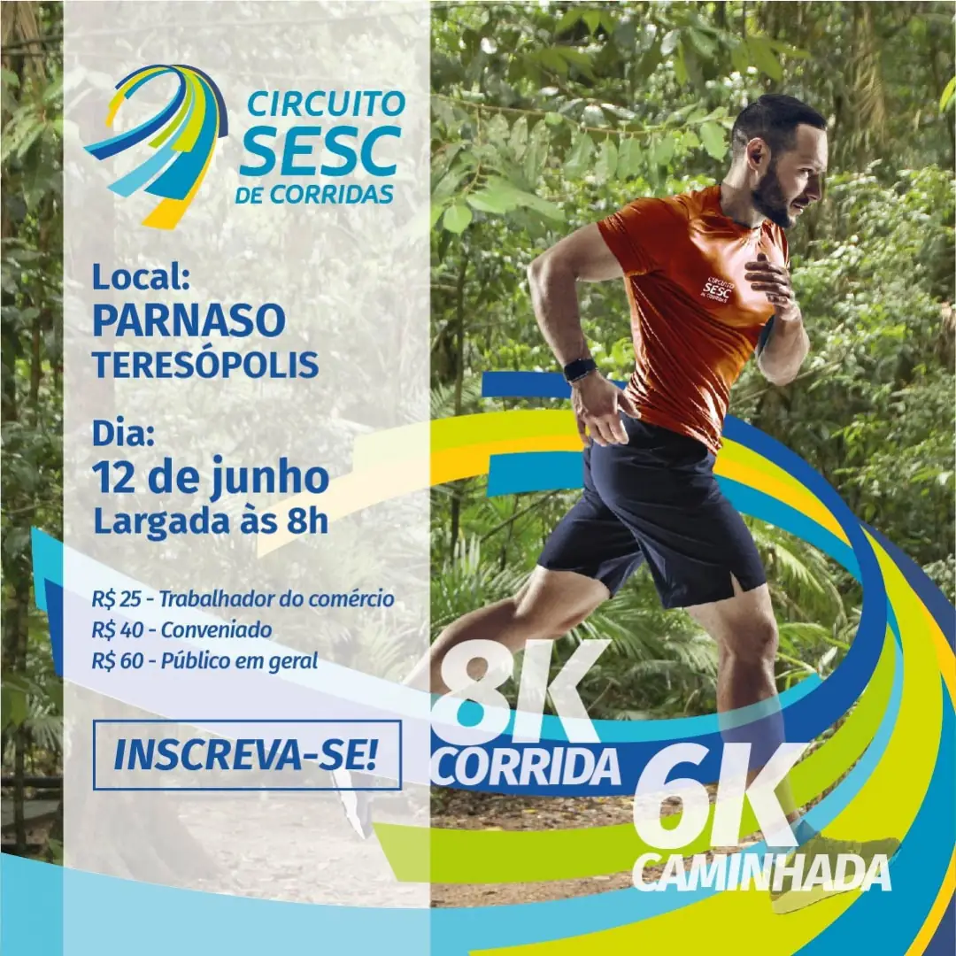 Você está visualizando atualmente Circuito Sesc de Corridas acontece neste domingo (12/6), no Parque Nacional da Serra dos Órgãos