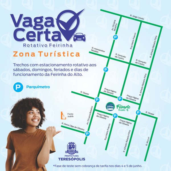 Leia mais sobre o artigo Prefeitura segue com testes gratuitos para implantação do ‘Vaga Certa Rotativo’ na Feirinha neste final de semana