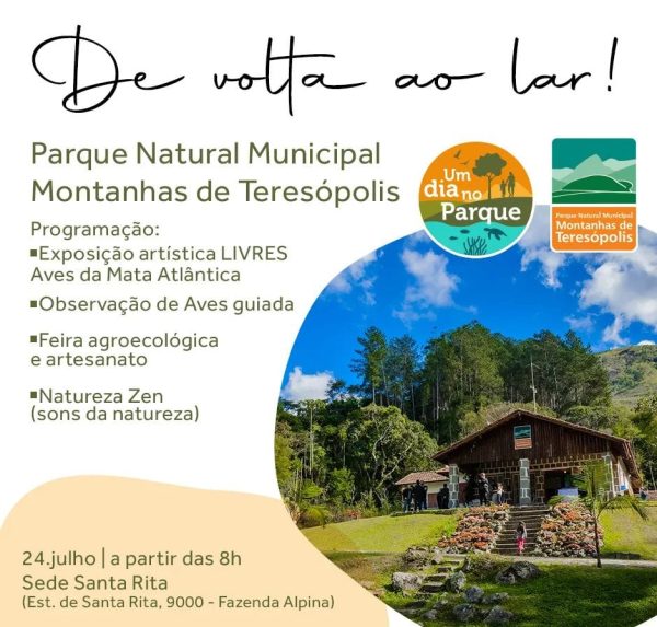 Leia mais sobre o artigo Evento ‘Um dia no Parque’ movimenta a sede Santa Rita do Parque Municipal Montanhas de Teresópolis no domingo, 24/07