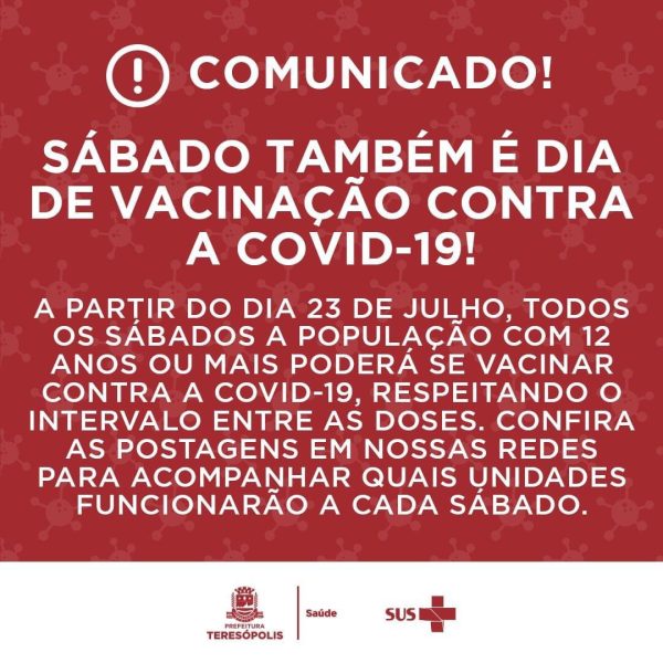 Leia mais sobre o artigo Teresópolis terá vacinação contra COVID-19 aos sábados