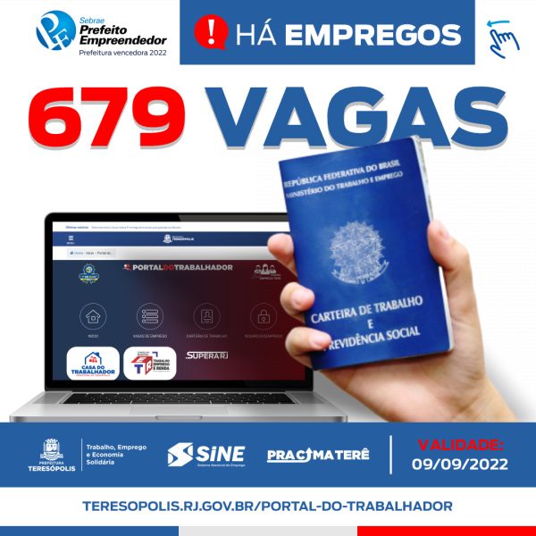 Read more about the article Programa ‘Emprega Terê’ divulga 679 vagas de emprego no SINE Teresópolis até 9 de setembro