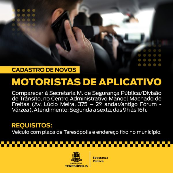 Leia mais sobre o artigo Cadastro de Novos Motoristas de Aplicativo