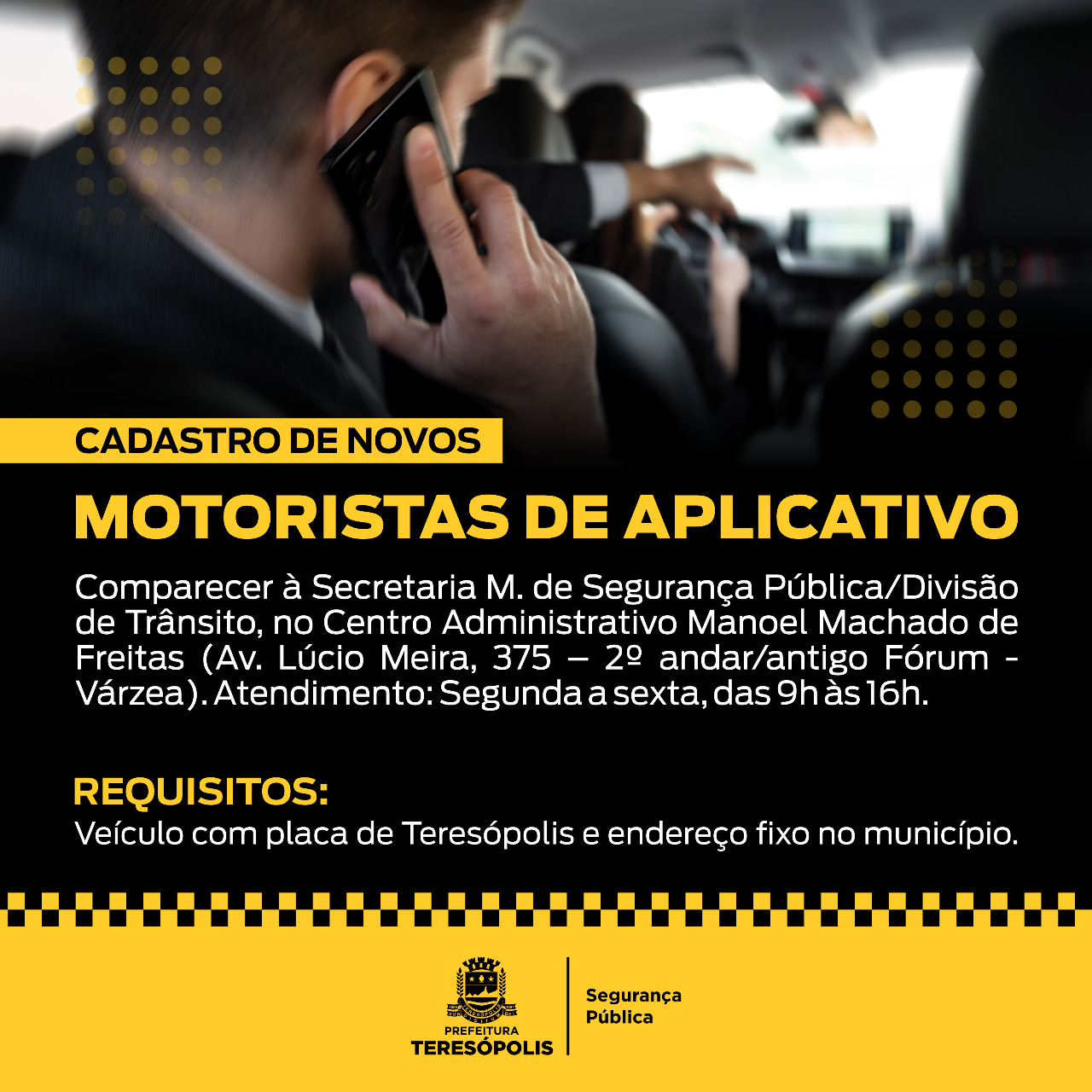 Você está visualizando atualmente Cadastro de Novos Motoristas de Aplicativo