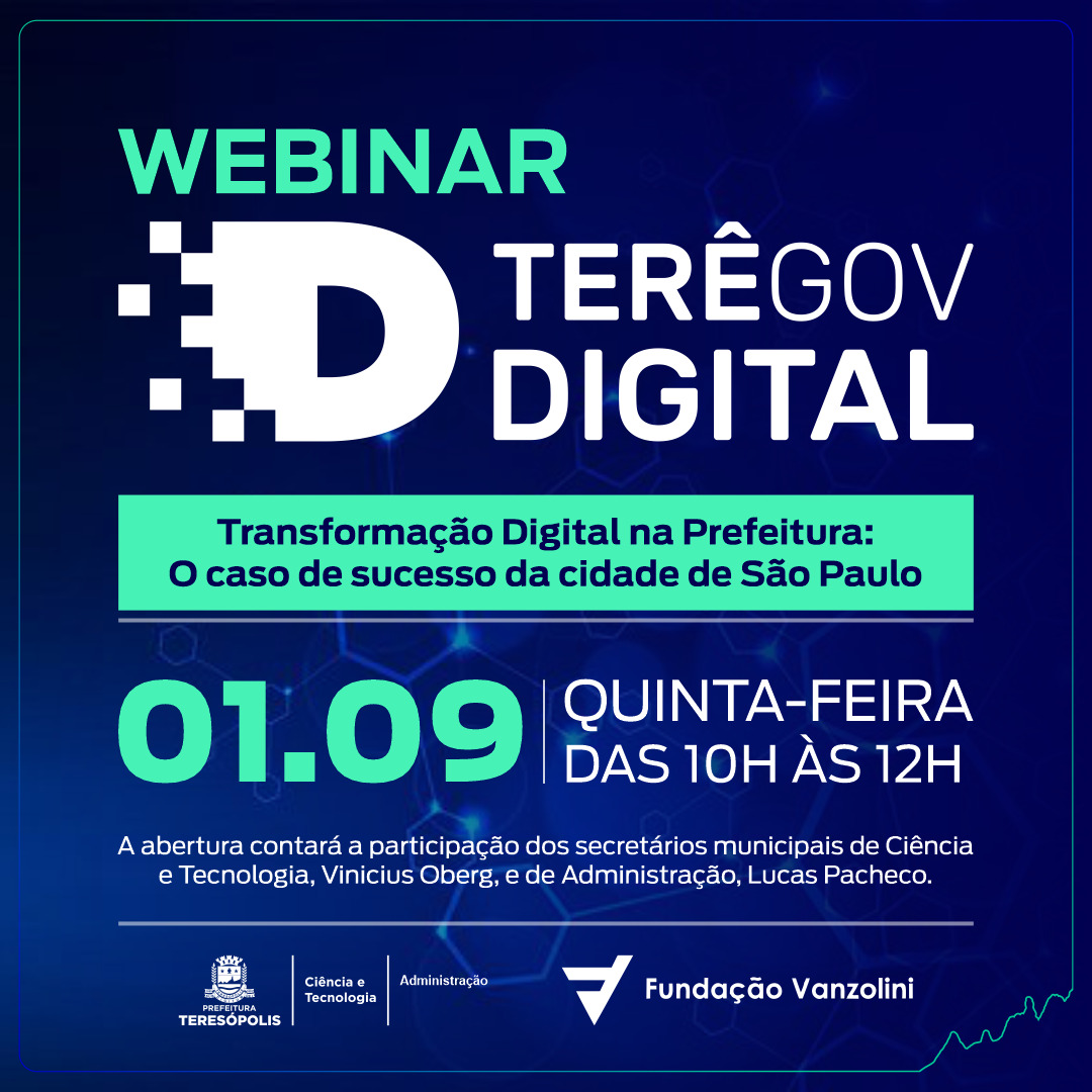 Leia mais sobre o artigo Webinar TerêGovDigital acontece na próxima quinta, 01/09