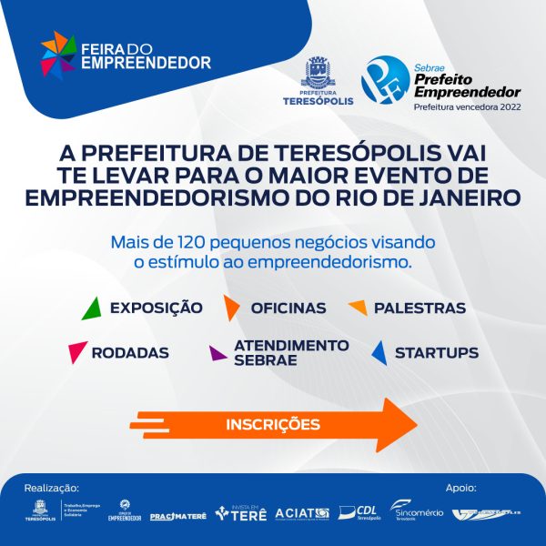 Leia mais sobre o artigo ‘Pra Cima Terê’: Teresópolis prepara caravana para a Feira do Empreendedor 2022