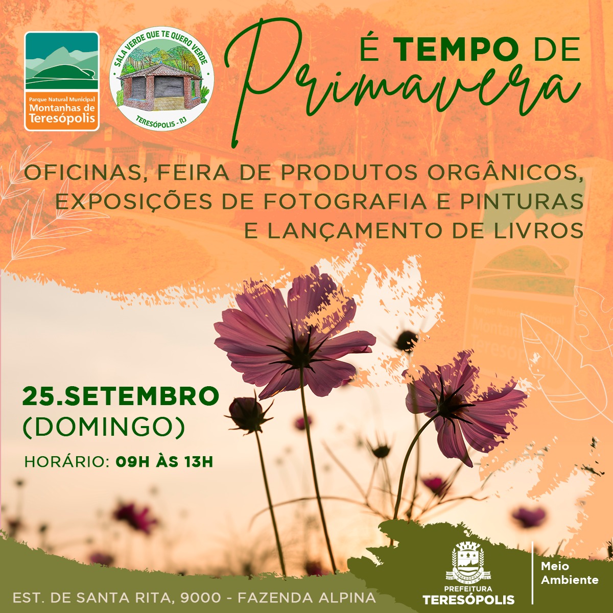 Você está visualizando atualmente É tempo de Primavera’: Parque Municipal celebra a chegada da estação com programação especial no domingo, 25/09