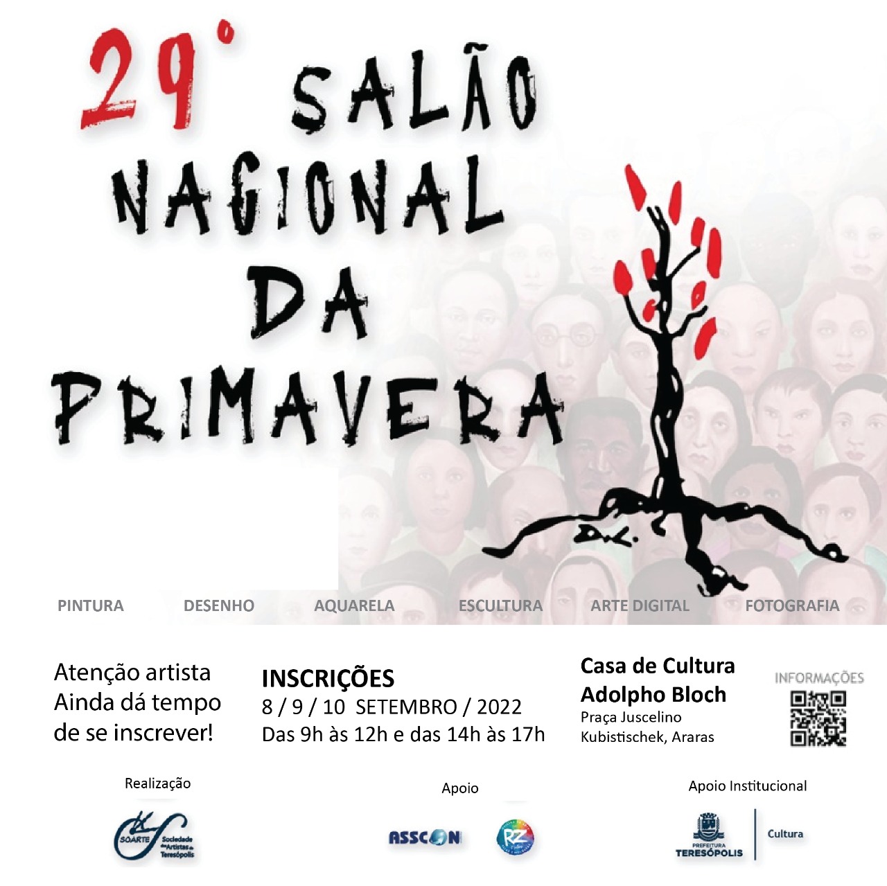 Leia mais sobre o artigo Inscrições para o 29º Salão Nacional da Primavera serão encerradas no sábado, 11/09