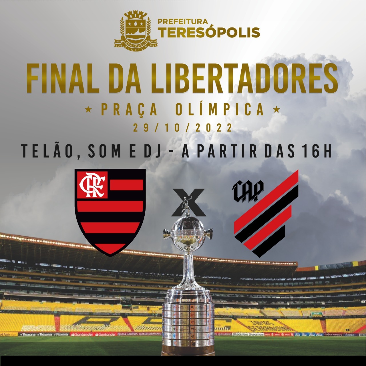 Você está visualizando atualmente Telão na Praça Olímpica irá transmitir decisão da Libertadores da América
