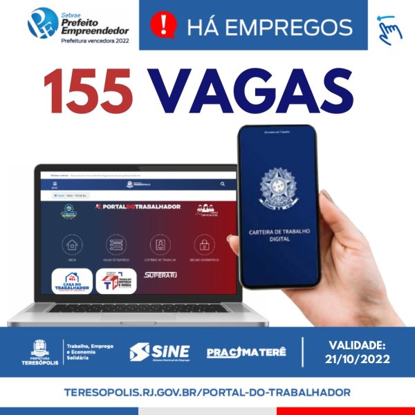 Read more about the article Programa ‘Emprega Terê’: Teresópolis tem 154 vagas de emprego