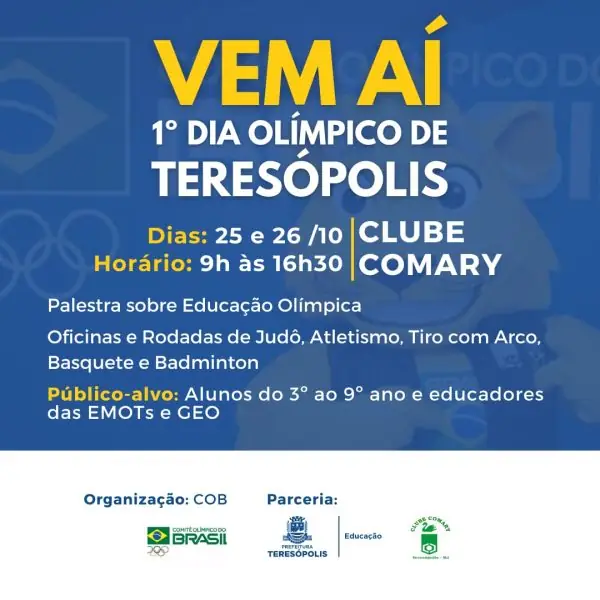 Leia mais sobre o artigo ‘Dia Olímpico’ do COB acontece em Teresópolis esta semana