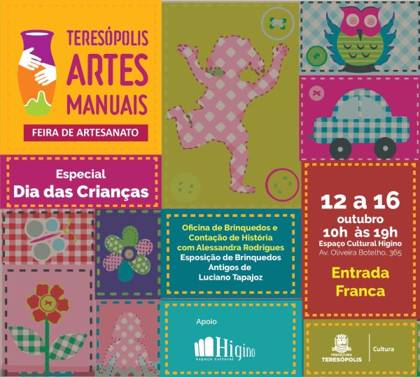 Read more about the article Dia das Crianças: com programação especial, feira Teresópolis Artes Manuais movimenta o Espaço Higino até domingo