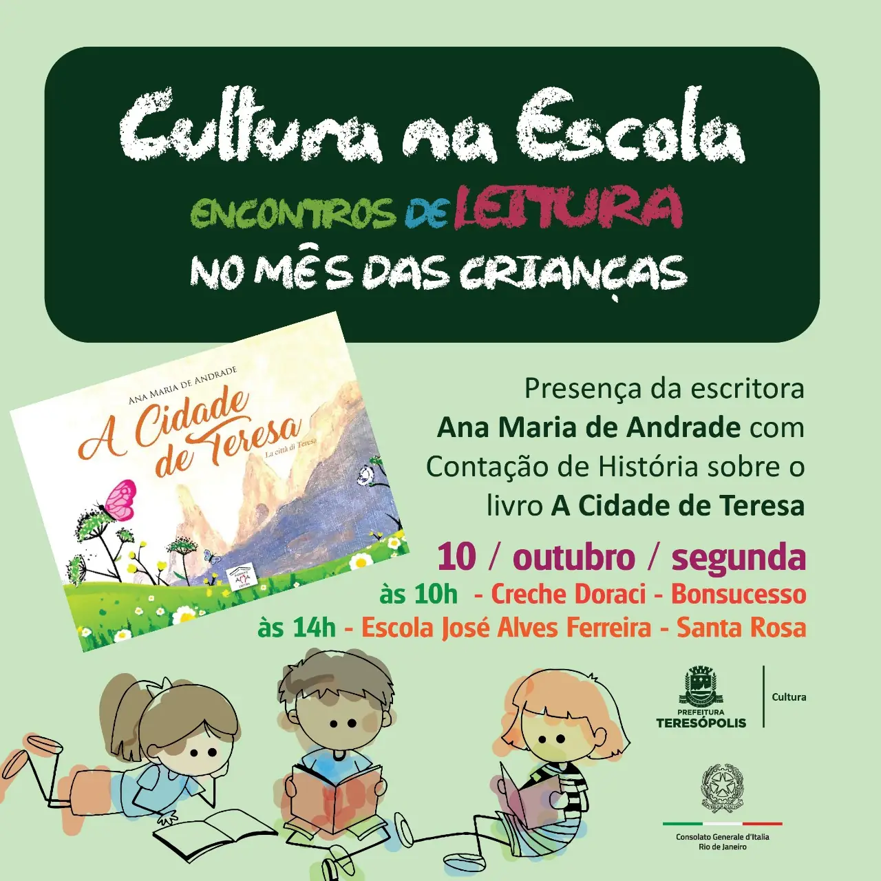 Leia mais sobre o artigo ‘Cultura na Escola’: Projeto realiza encontros de leitura no mês das crianças