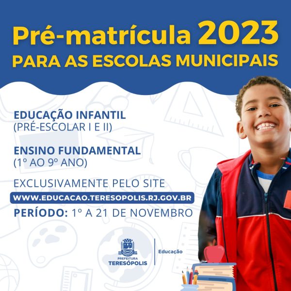 Leia mais sobre o artigo Pré-matrícula on-line para escolas municipais acontece de 1º a 21 de novembro