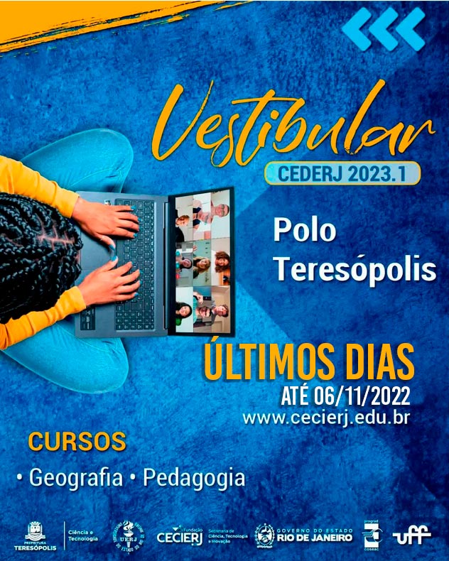 Leia mais sobre o artigo Inscrições para o Vestibular Cederj 2023.1 terminam no próximo domingo, 6 de novembro