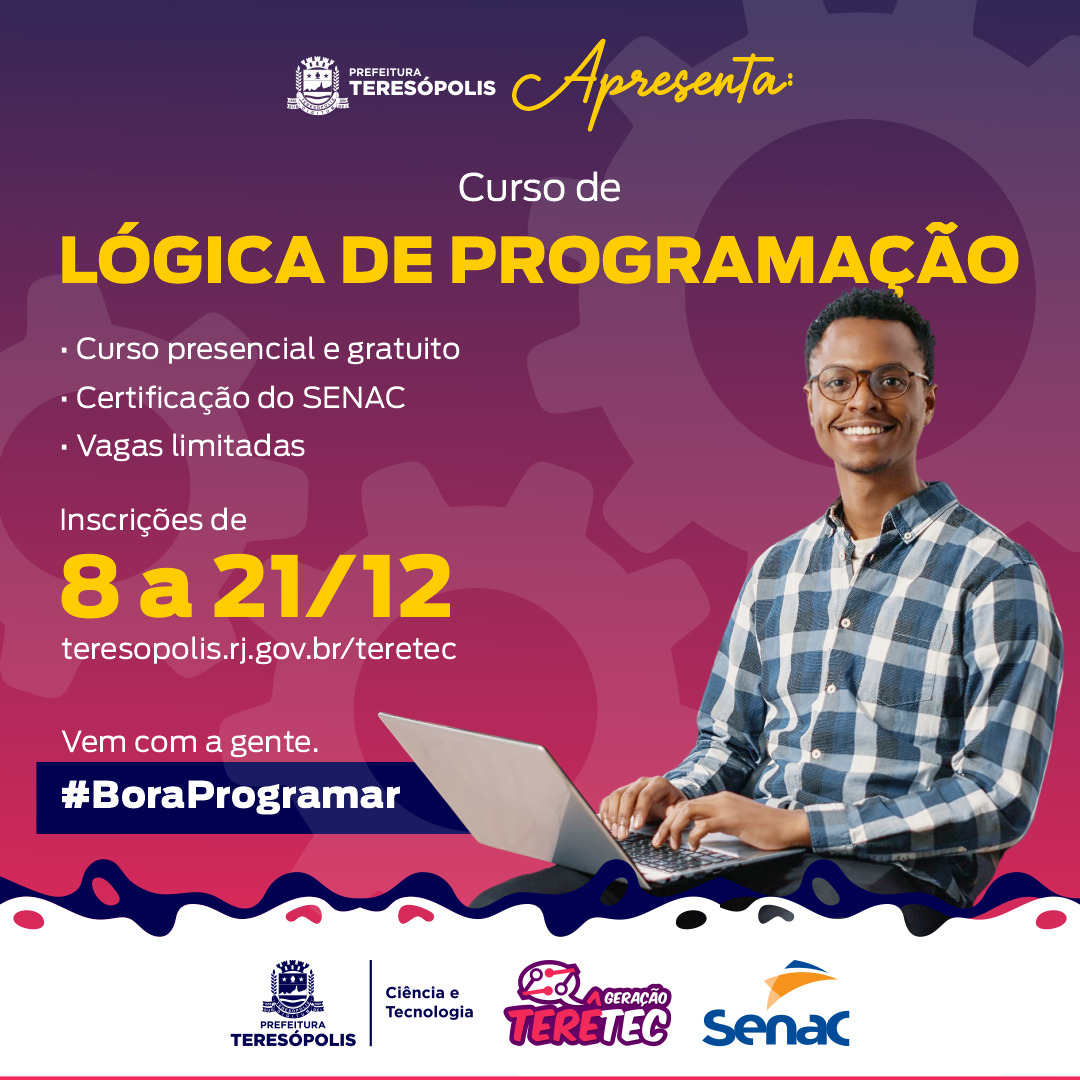 Você está visualizando atualmente Prefeitura de Teresópolis lança curso gratuito de Lógica em Programação