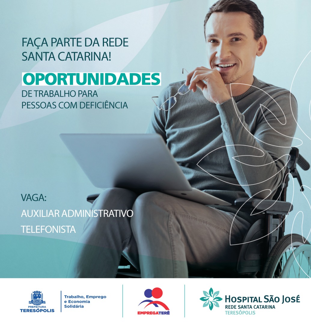You are currently viewing Parceria entre Prefeitura e Rede Santa Catarina/Hospital São José garante oferta de vaga de emprego para pessoas com deficiência
