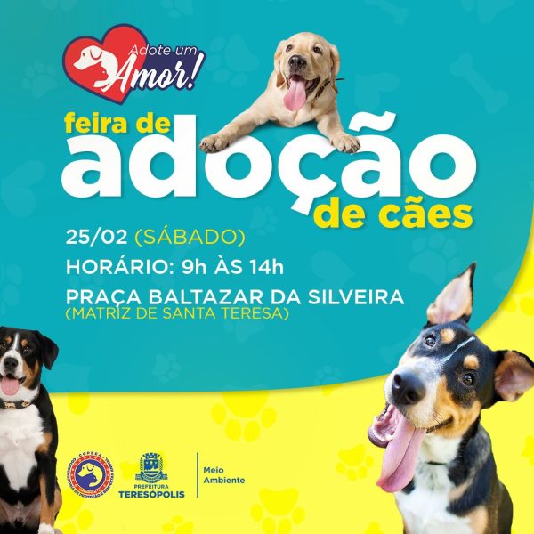 Leia mais sobre o artigo ADOTE UM AMOR: COPBEA realiza mais uma edição da feira de cães neste sábado, 25/02, na Praça Santa Teresa