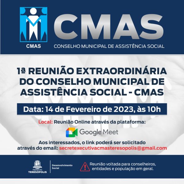 Read more about the article CMAS convoca munícipes para a 1ª reunião extraordinária de 2023