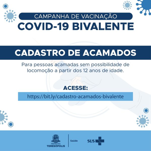 Leia mais sobre o artigo Secretaria de Saúde começa cadastro de acamados para vacinação da vacina bivalente contra a Covid -19