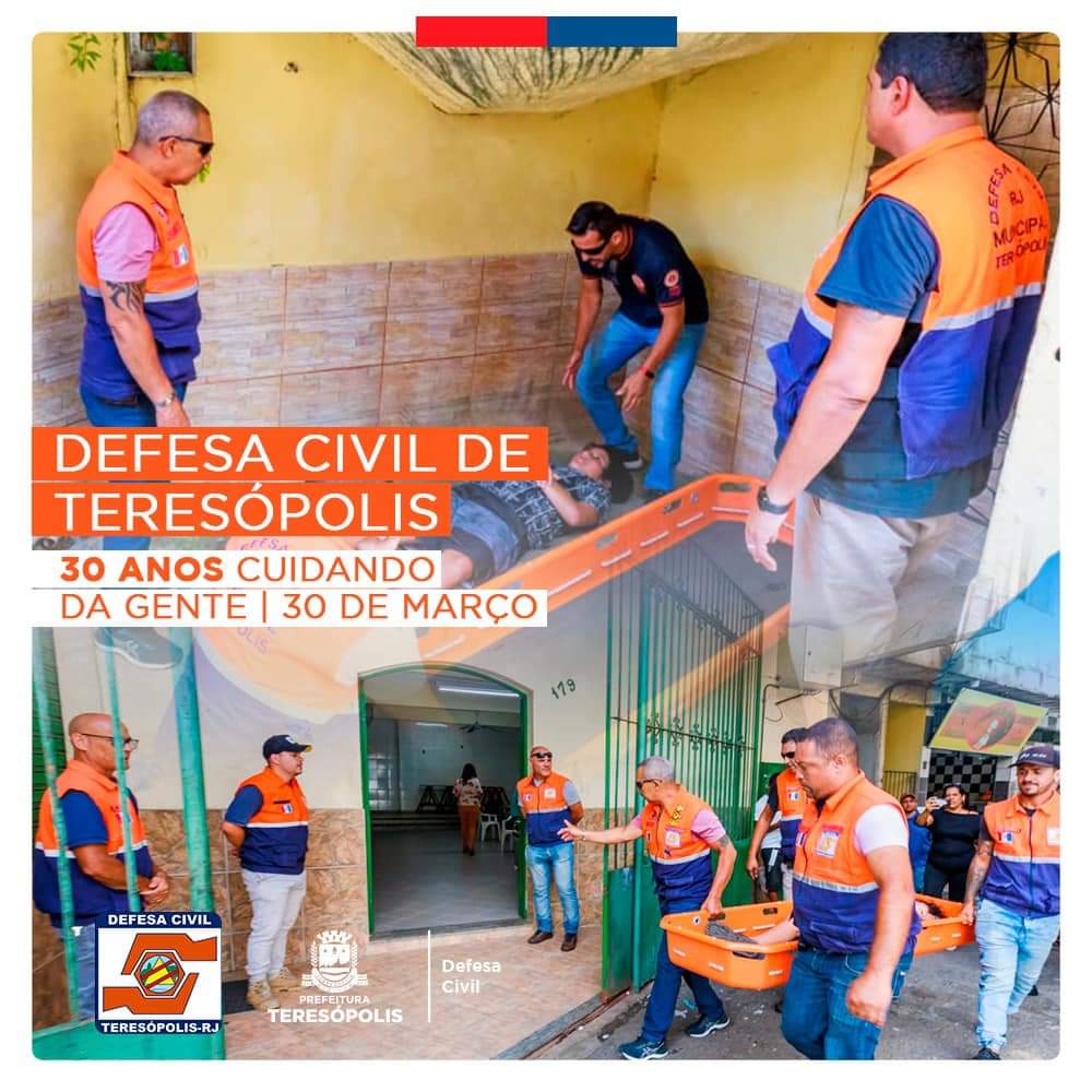 Você está visualizando atualmente Defesa Civil de Teresópolis completa 30 anos de serviços e comemora avanços na estrutura de atendimento à população