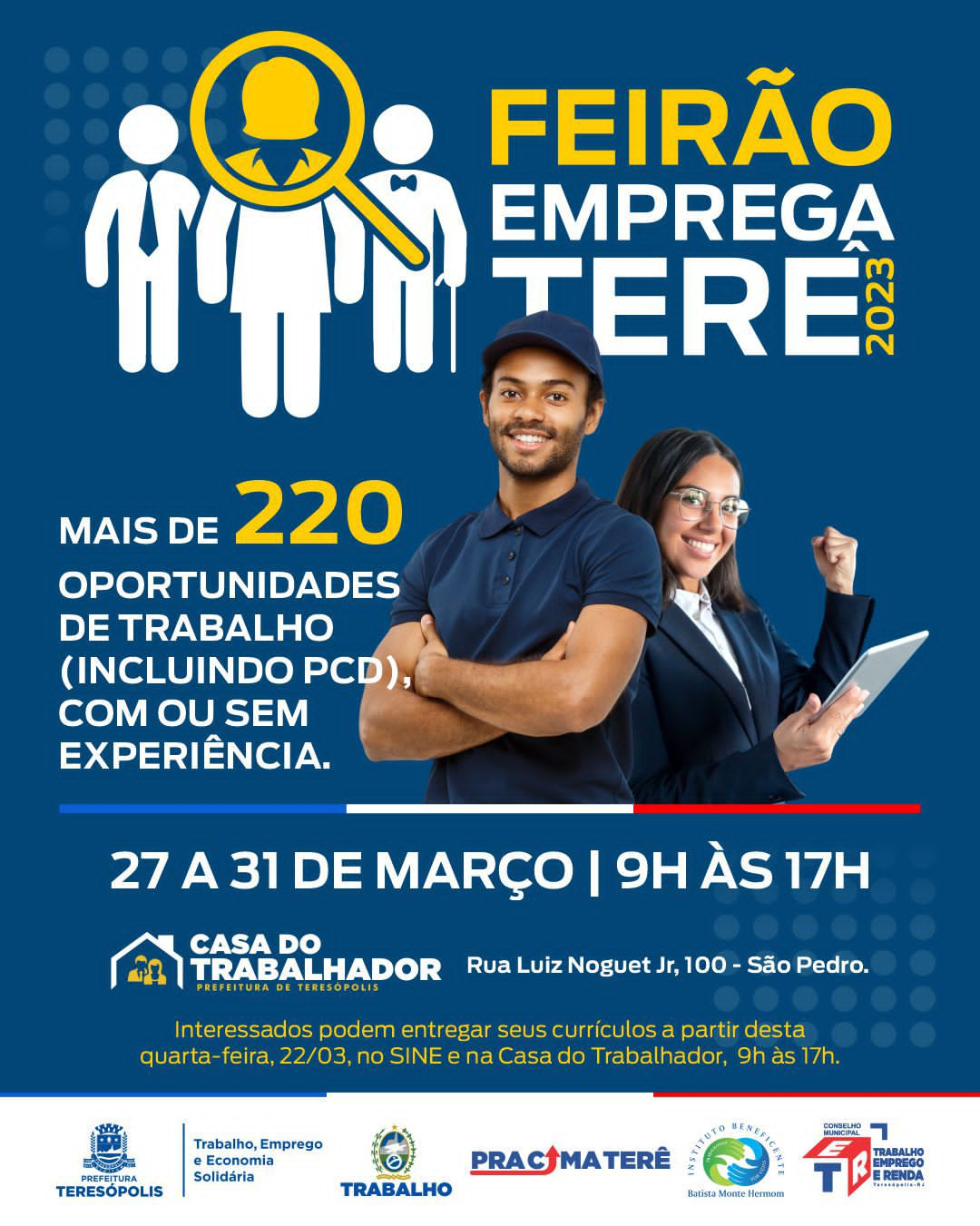 Leia mais sobre o artigo 1º Feirão Emprega Terê de 2023 faz mais de 100 atendimentos e encaminhamentos para entrevistas no primeiro dia   