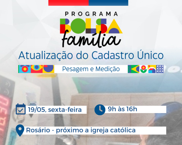 Leia mais sobre o artigo Ação Social no Rosário: CRAS Barroso levará atendidos do Bolsa Família para a comunidade