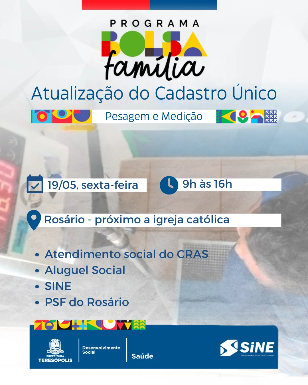 Você está visualizando atualmente Ação Social no Rosário: CRAS Barroso levará atendimentos do Bolsa Família para a comunidade