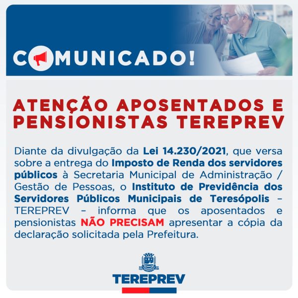 Leia mais sobre o artigo TEREPREV informa