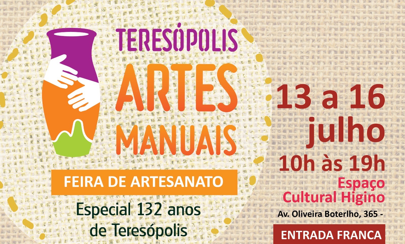 Leia mais sobre o artigo Teresópolis 132 anos: Feira de Artes Manuais tem edição ampliada no fim de semana