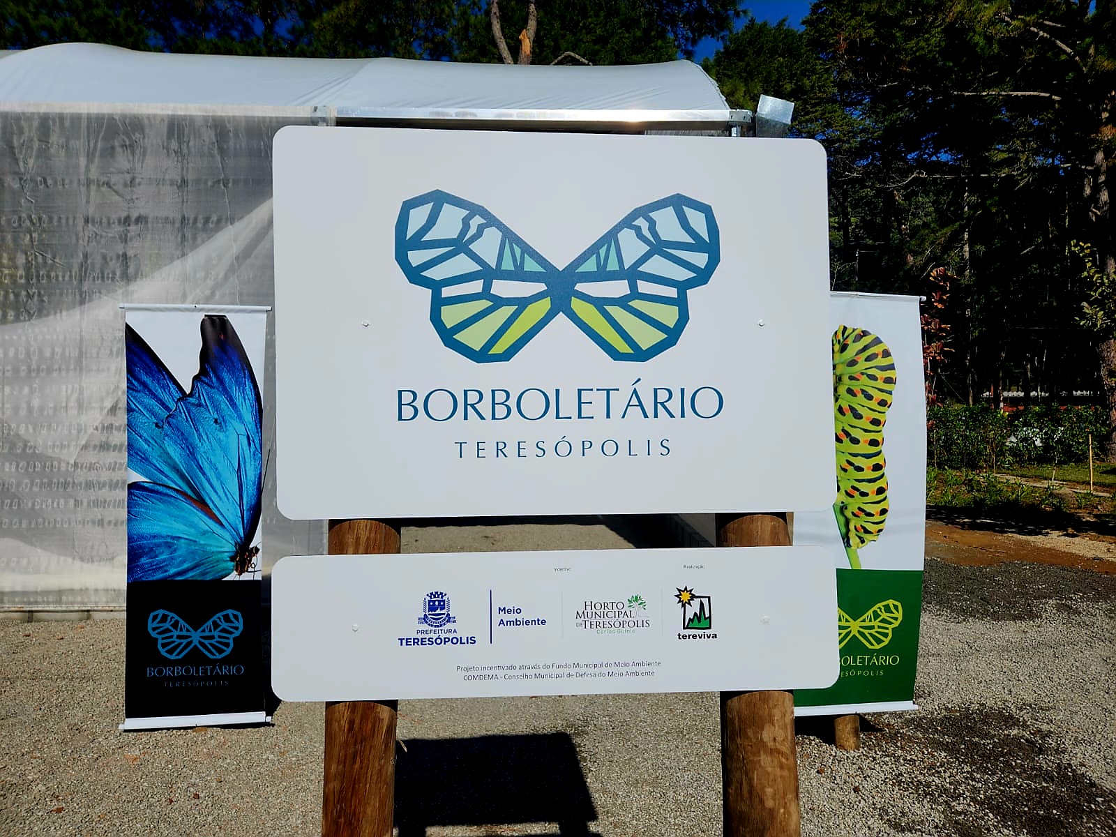 Você está visualizando atualmente Horto Municipal de Teresópolis recebe estrutura do borboletário