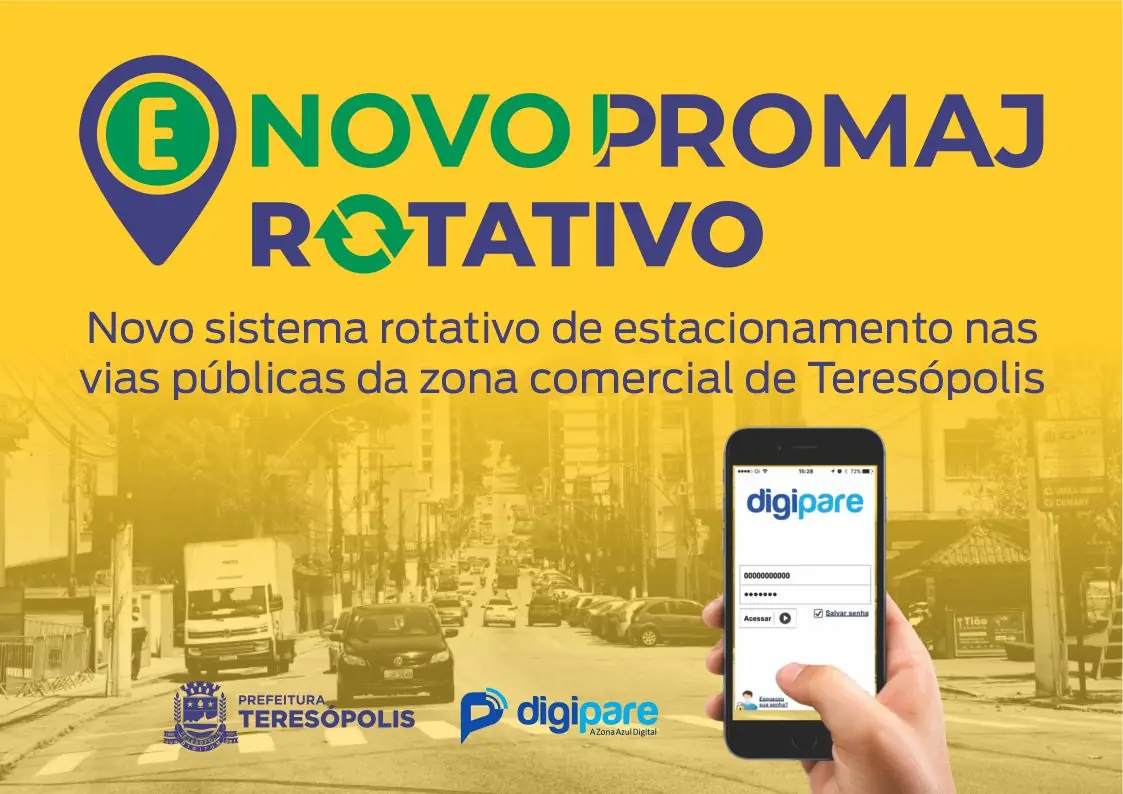 Novo sistema de estacionamento rotativo passa a valer a partir do